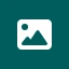 Image Linker icon: white picture with a mountain on a dark teal square